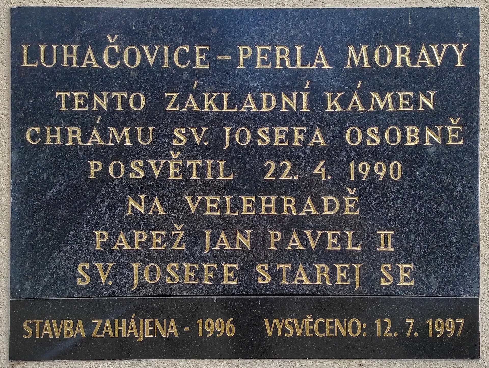 Fotografie místa Základní kámen kostela