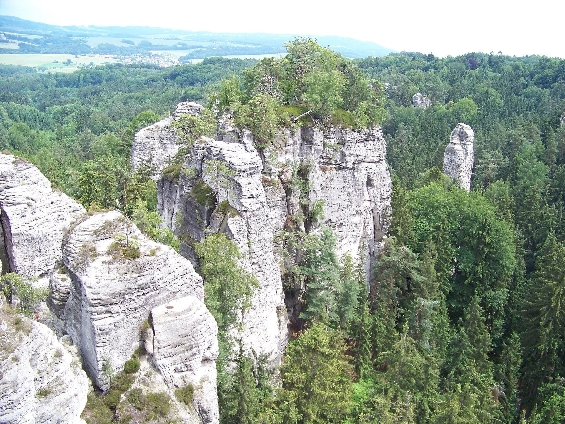 Fotografie místa přírodní rezervace Hruboskalsko